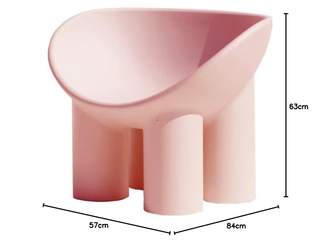 Driade Roly Poly poltrona rosa carne da esterno