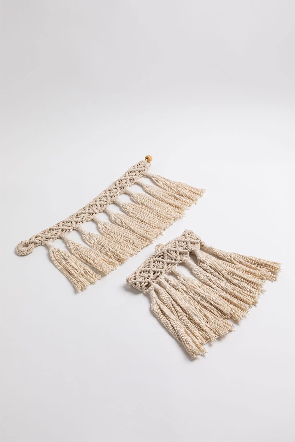 Sklum Milena fermatende in cotone beige crema set 2