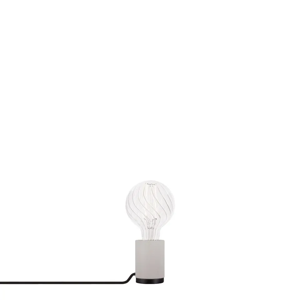 Sklum Jasp Lampada da Tavolo Acciaio Grigio E27