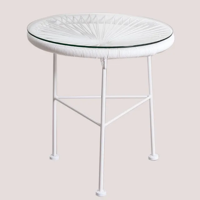 Sklum New Acapulco White tavolino bianco Ø44 cm