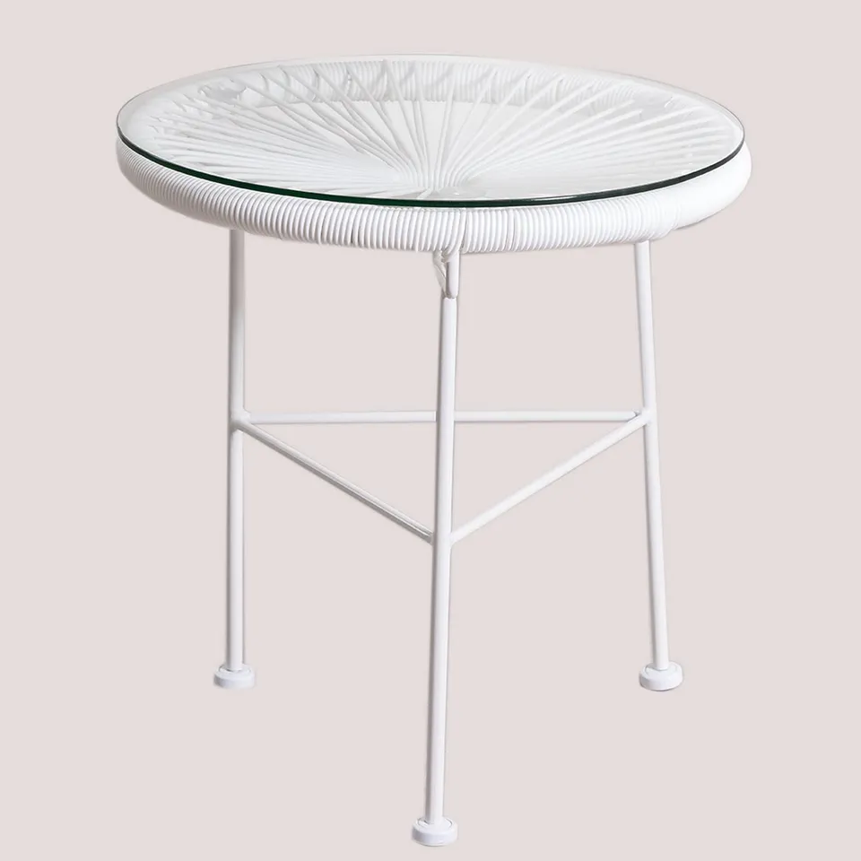 Sklum New Acapulco White tavolino bianco Ø44 cm