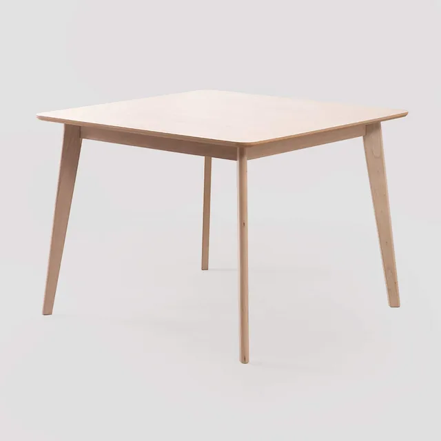 Sklum Kerhen tavolo da pranzo quadrato 100x100 cm marrone