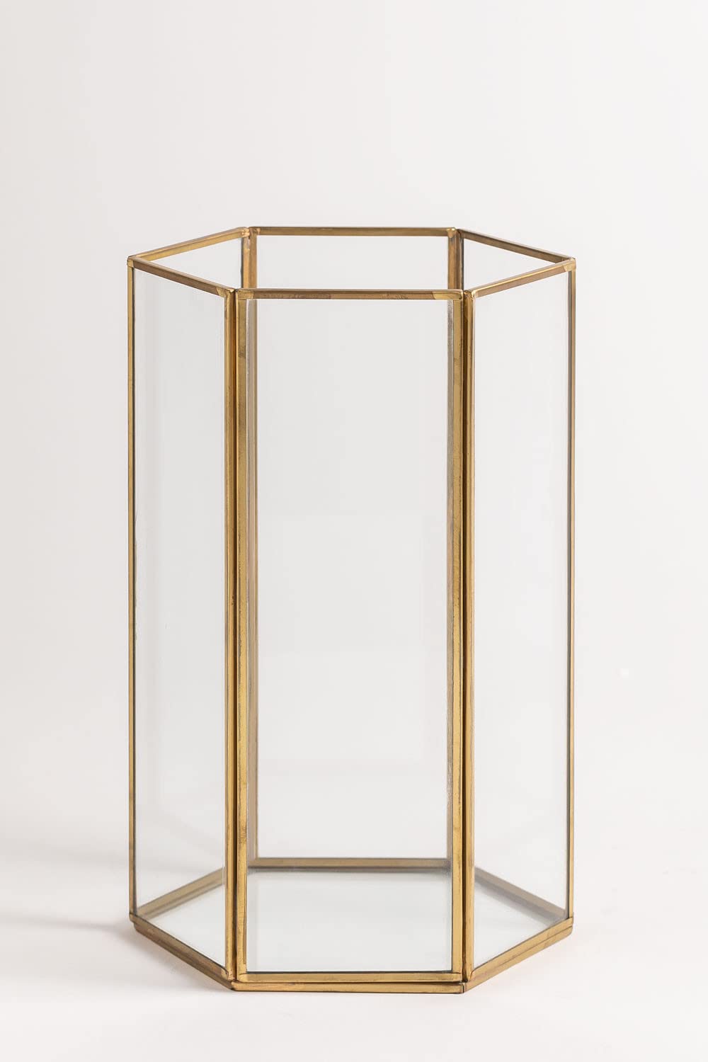 Sklum Tristan Vaso Decorativo Vetro Oro 25 cm