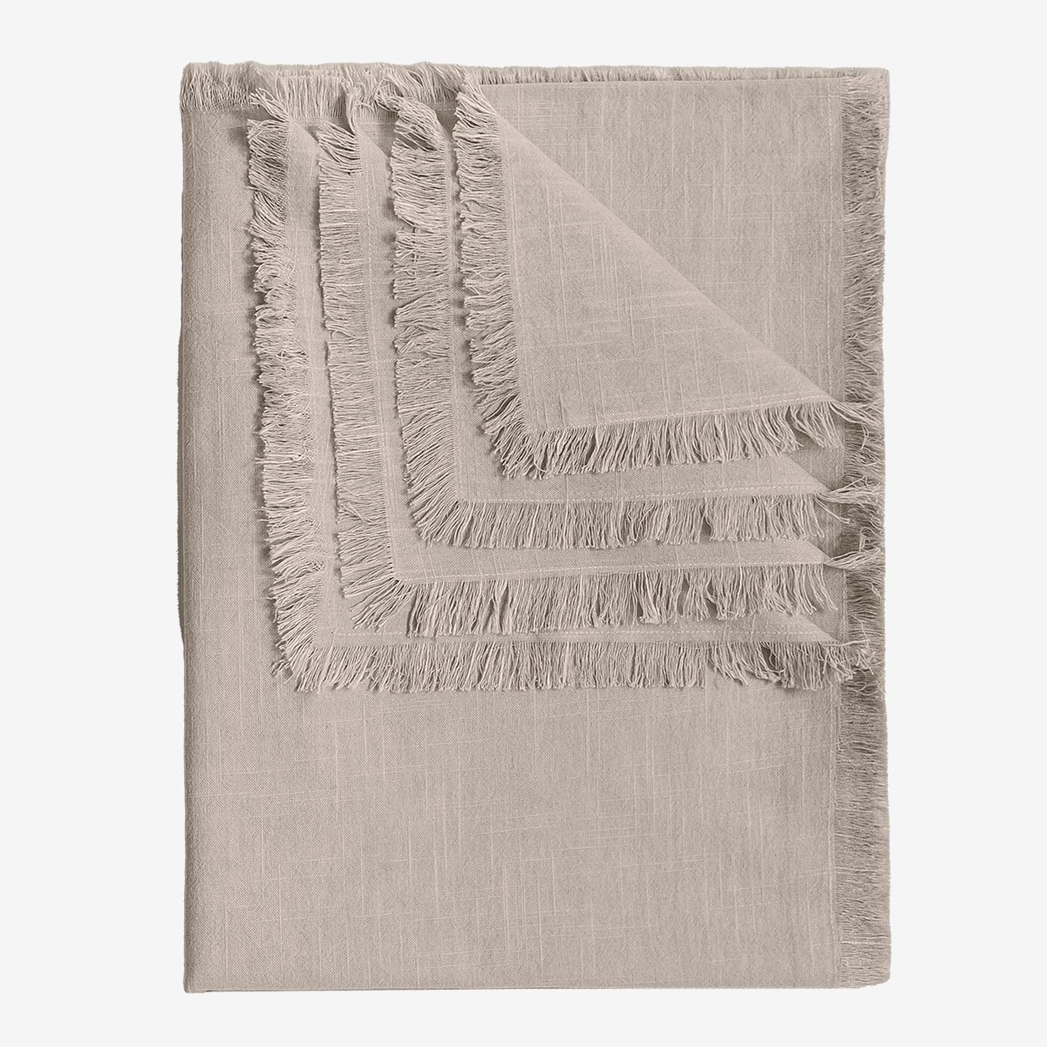 Sklum Nedeliya Tovaglia Cotone 140x240 cm con Frange