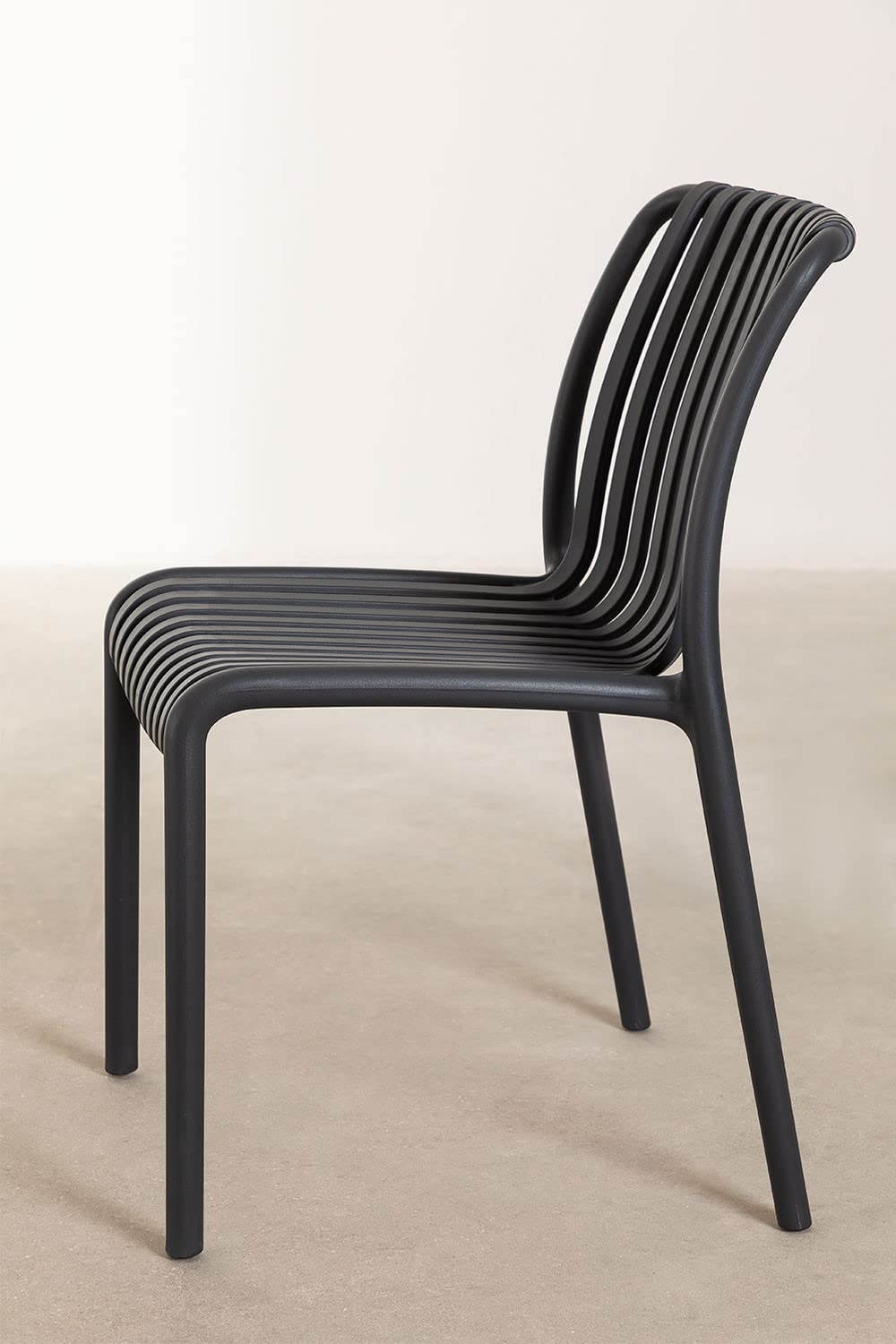 Sklum Wendell Style sedia da giardino grigio grafite impilabile