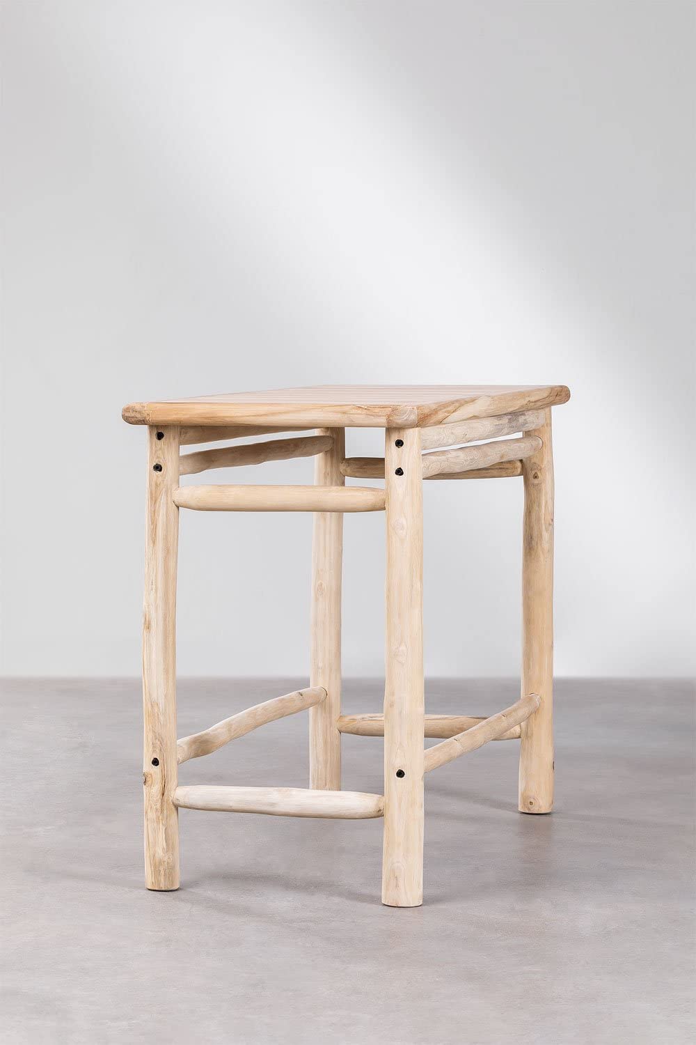 Sklum Narel tavolo alto giardino 135x65 cm legno teak