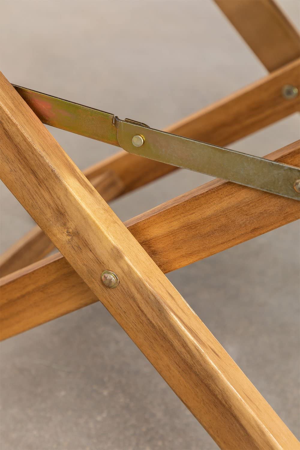 Sklum Ridley Style Sedia Regista Pieghevole Legno Grigio Esercito