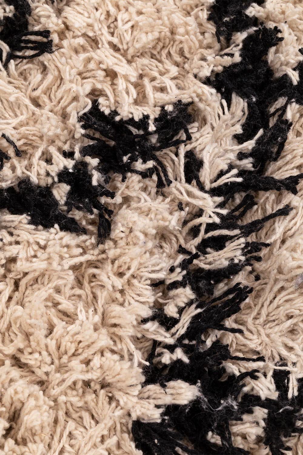 Sklum Tulub tappeto 209x125 cm cotone bianco-nero