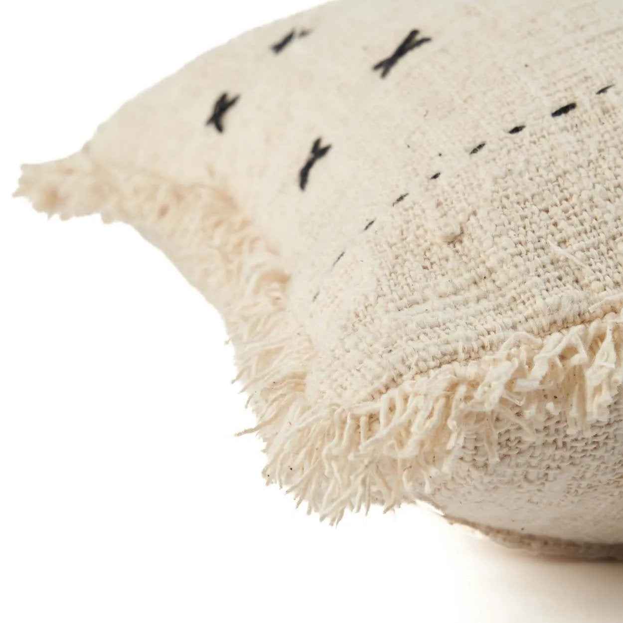 Bambua The French Kiss federa cuscino nero naturale cotone