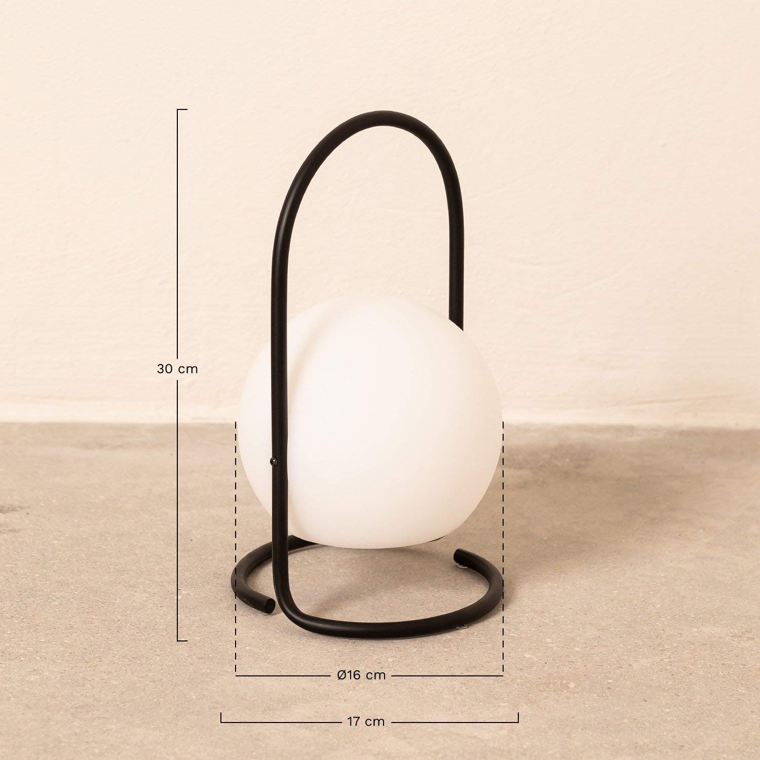 Sklum Balum lampada da tavolo led marrone da esterno
