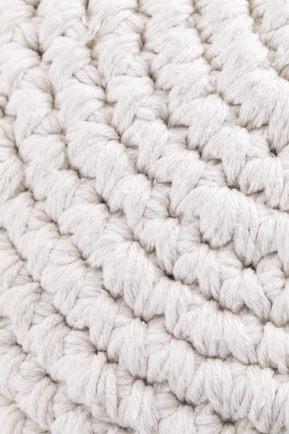 Sklum Yilda cuscino rotondo Ø30 cm cotone con pon pon