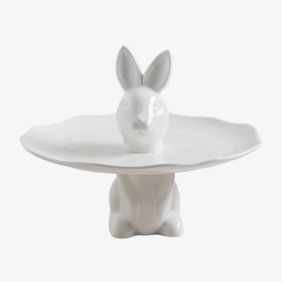 Sklum Bünih vassoio porcellana con figura Ø21,5 cm