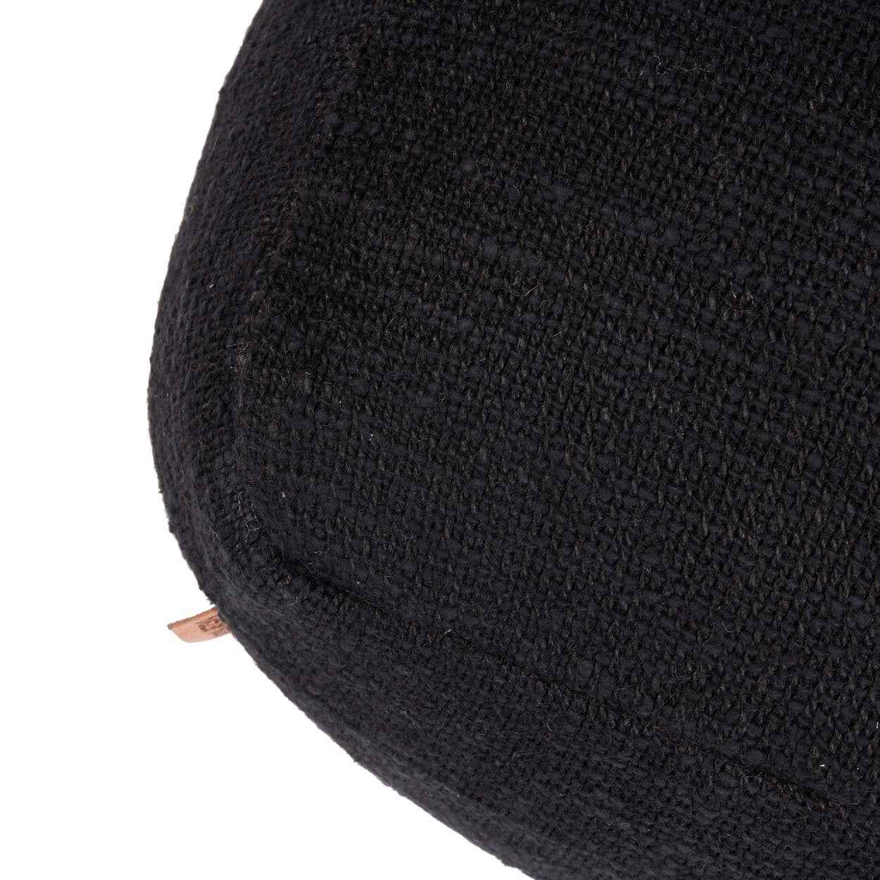 Bambua The Comfy pouf nero in tessuto