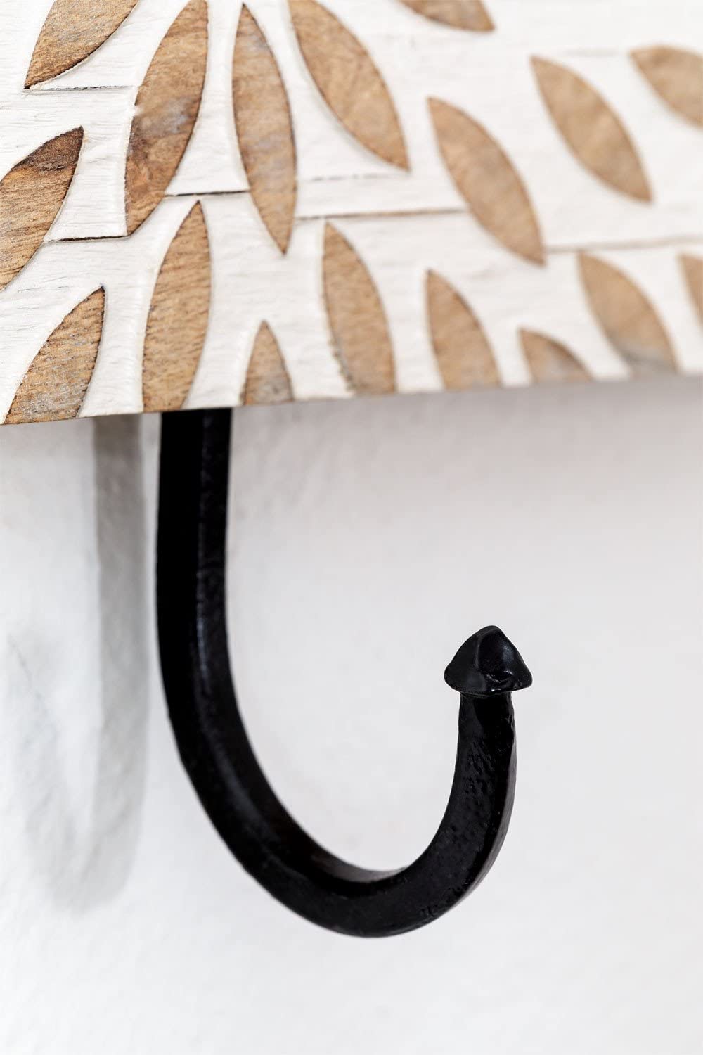 Sklum Kedia Appendiabiti Parete Legno Mango Bianco