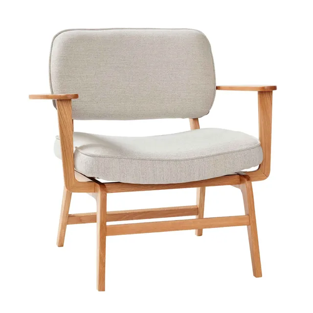 Bambua Haze poltrona lounge grigio naturale rovere