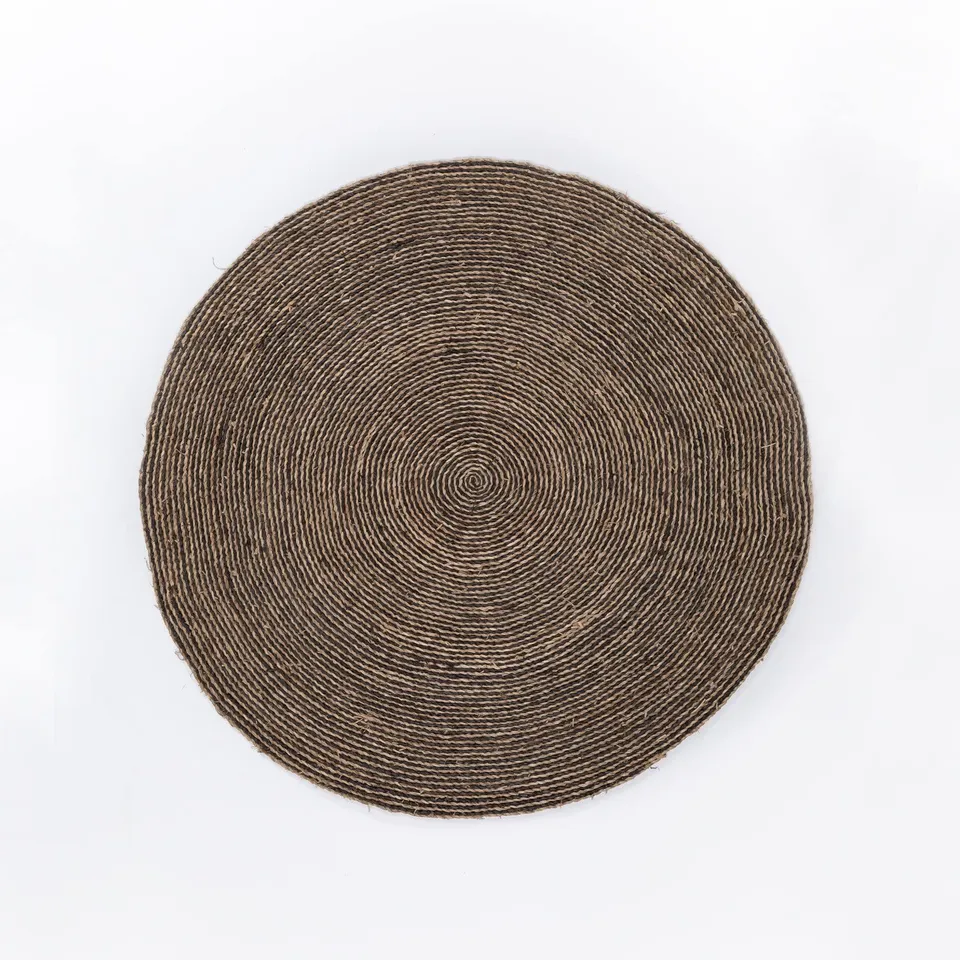 Sklum Font tappeto rotondo iuta Ø150 cm naturale