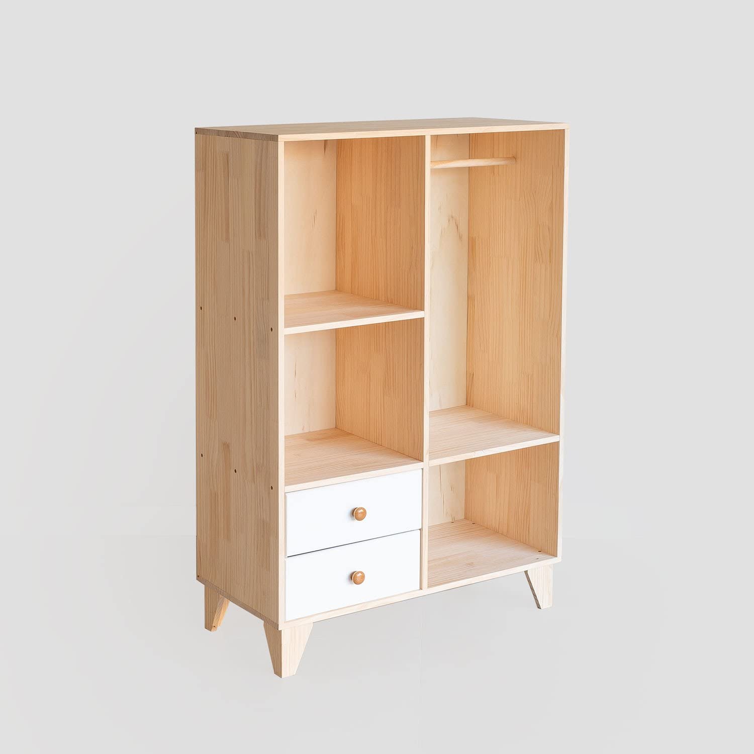 Sklum Boxy Kids armadio bambini in pino 125 cm
