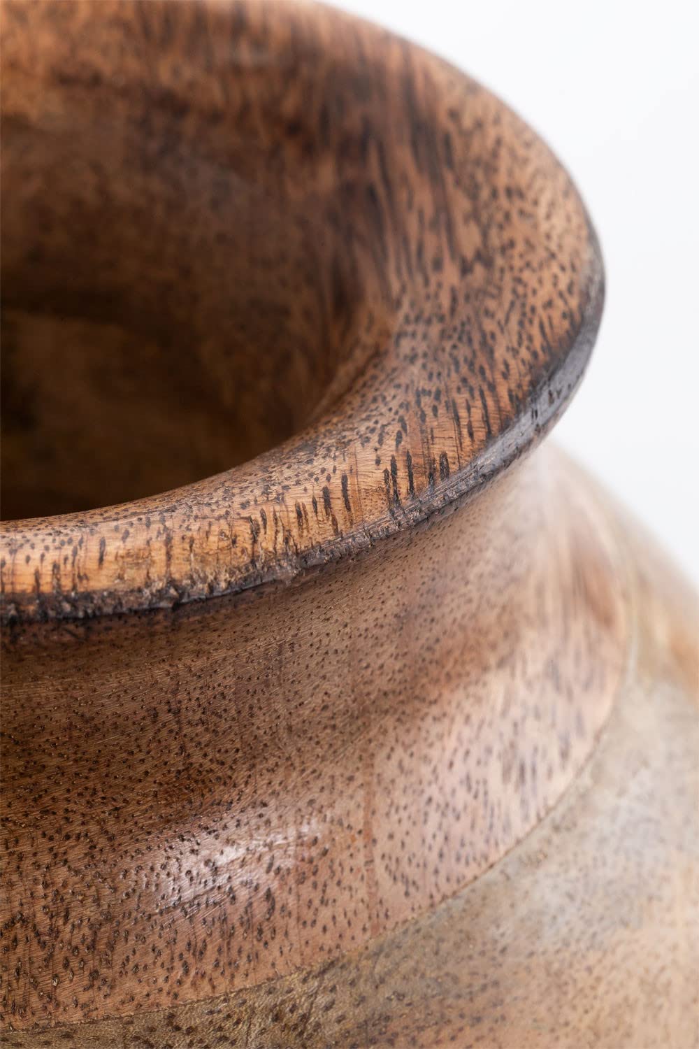 Sklum Araza vaso in legno di mango 35 cm boho