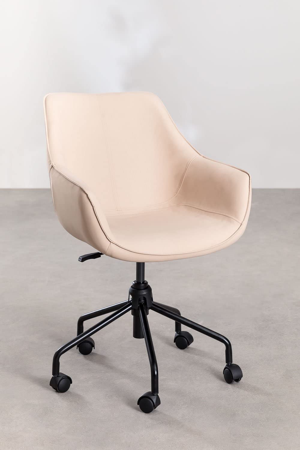 Sklum Lucy sedia da scrivania similpelle con ruote