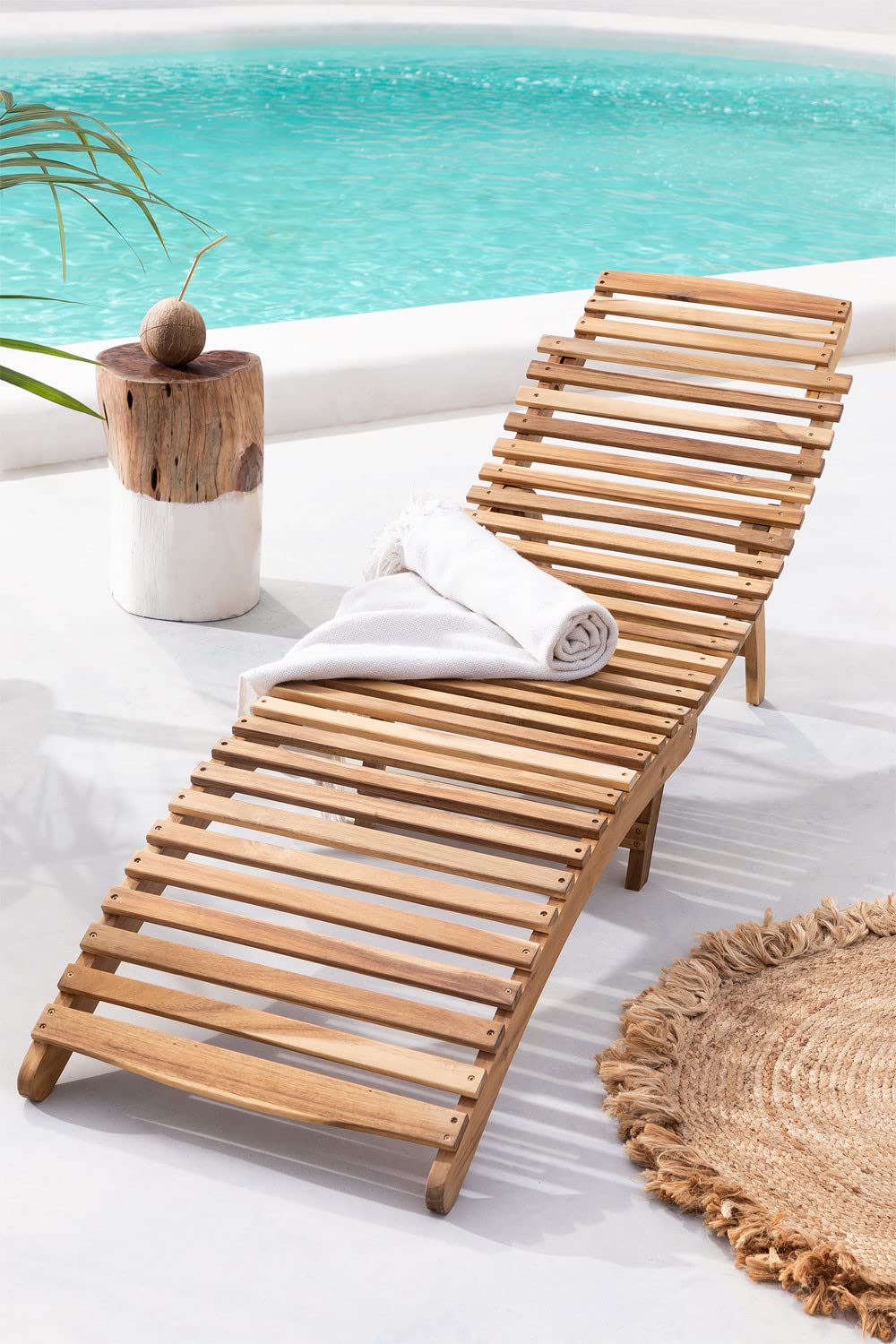 Sklum Mymma lettino pieghevole in legno senza cuscino