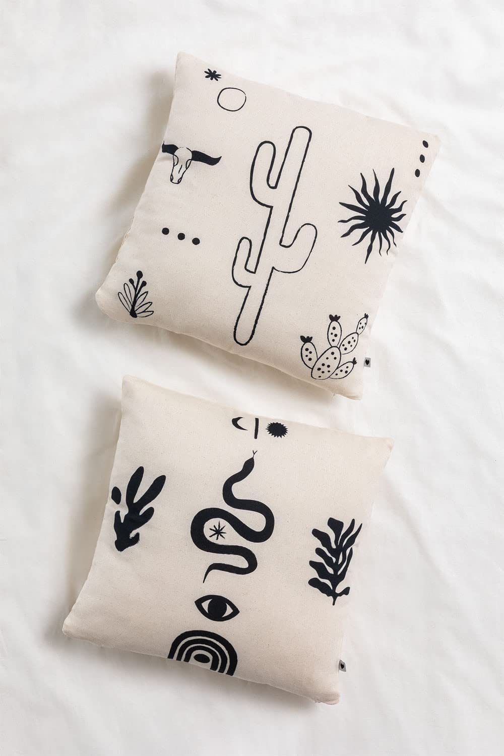 Sklum Zaire Style Set 2 Federe Cuscini 45x45 cm in Cotone