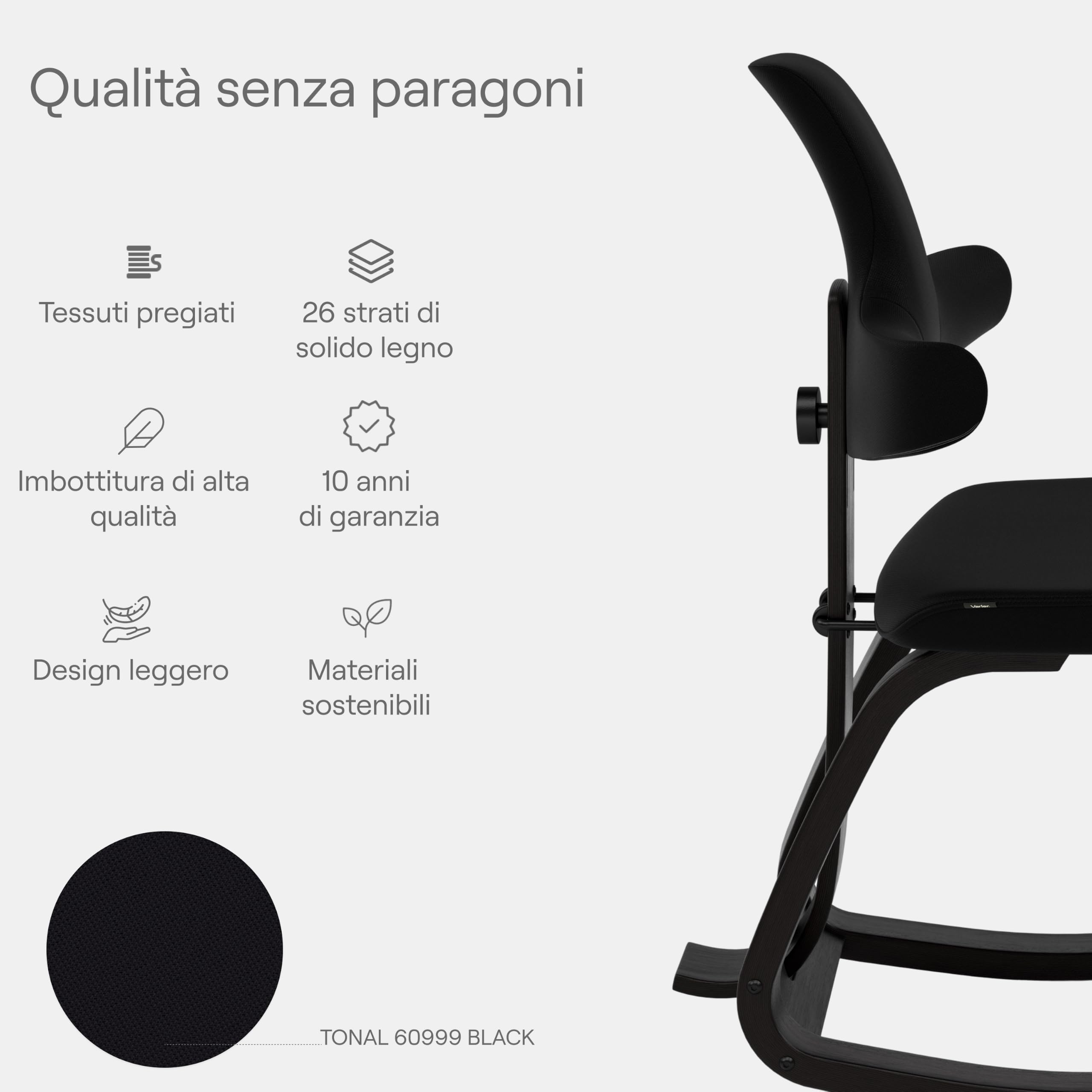 Varier Thatsit sedia ergonomica posturale regolabile