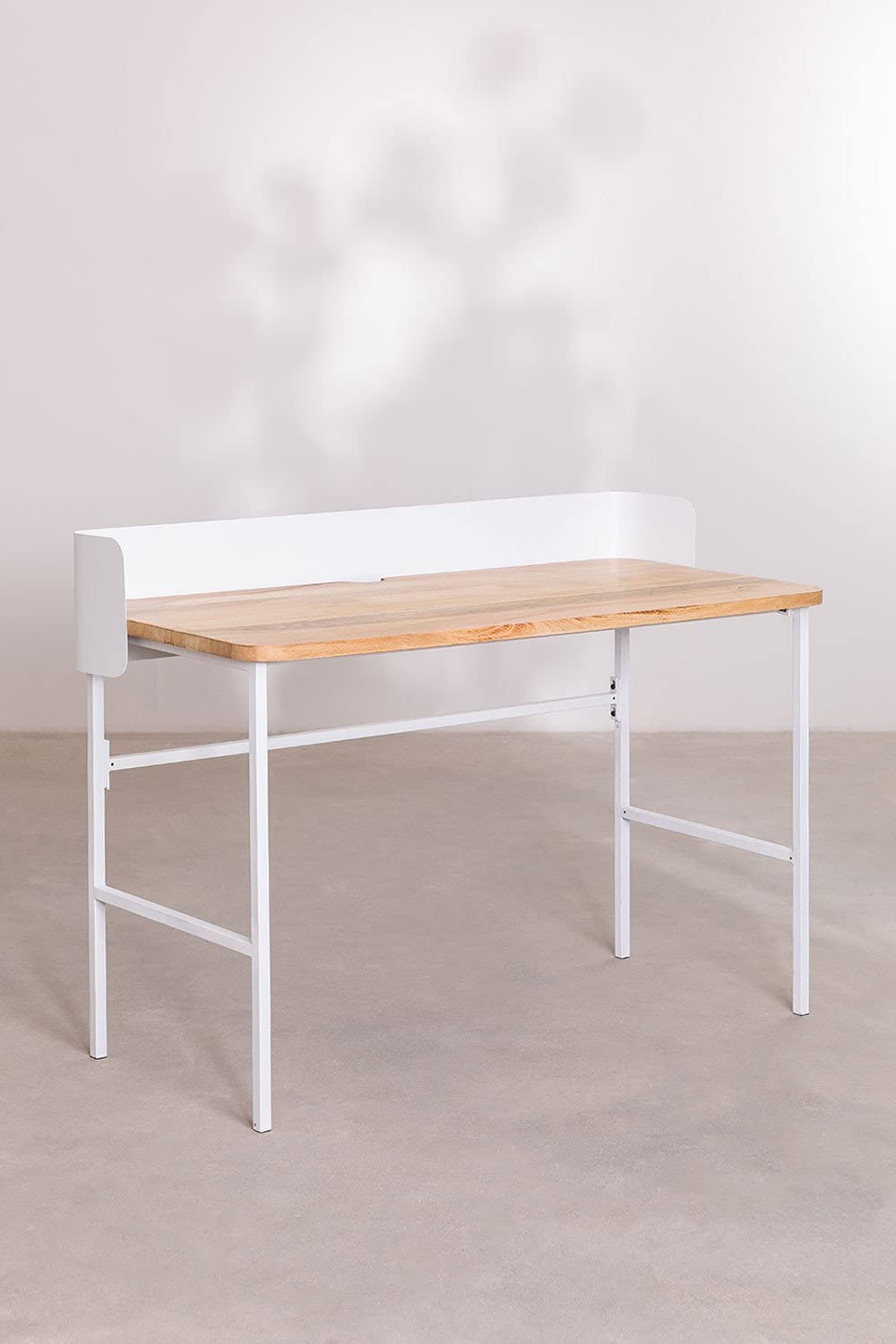 Sklum Verthia scrivania legno mango bianca 123 cm