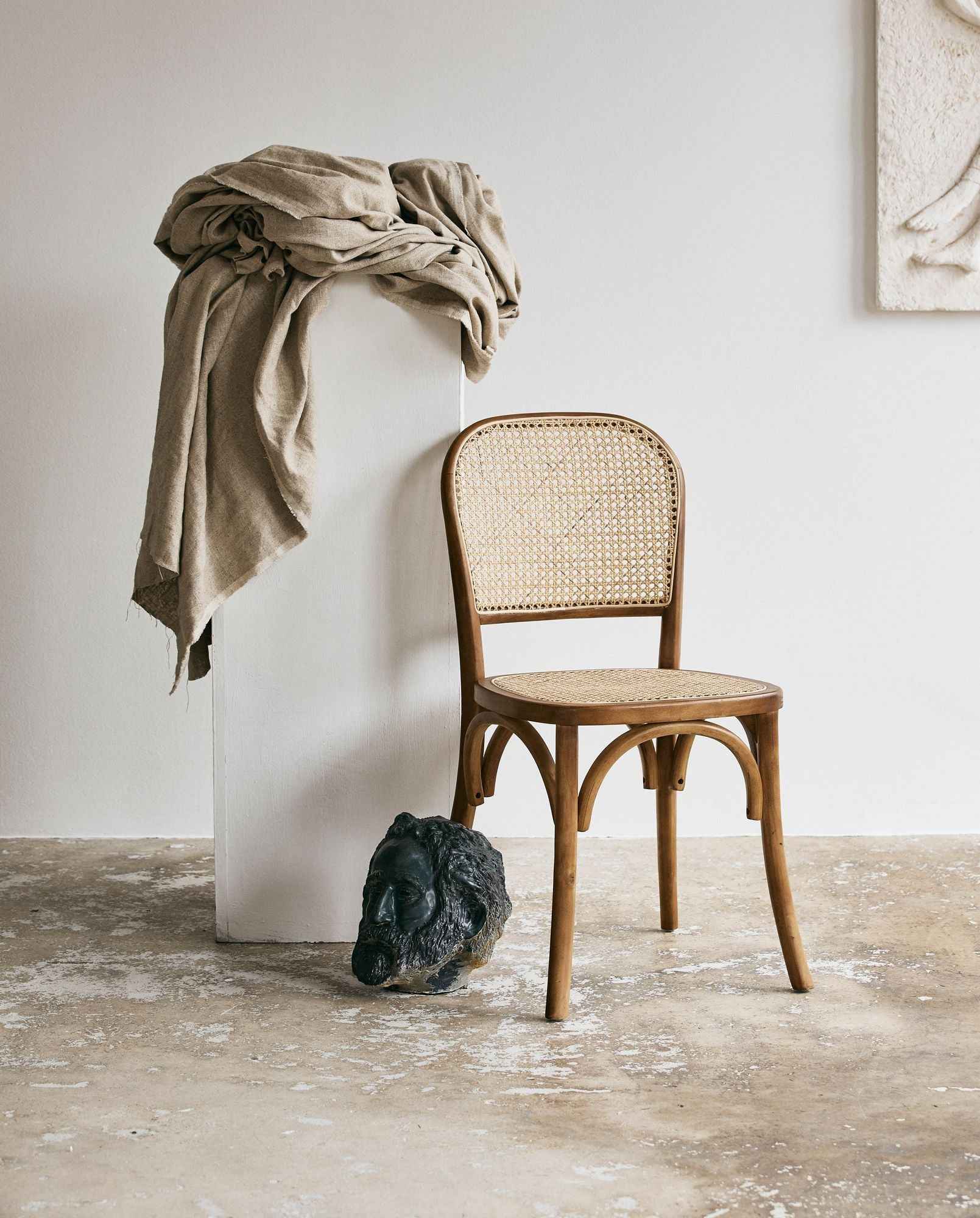 Bambua Wicky sedia marrone in rattan 150 kg