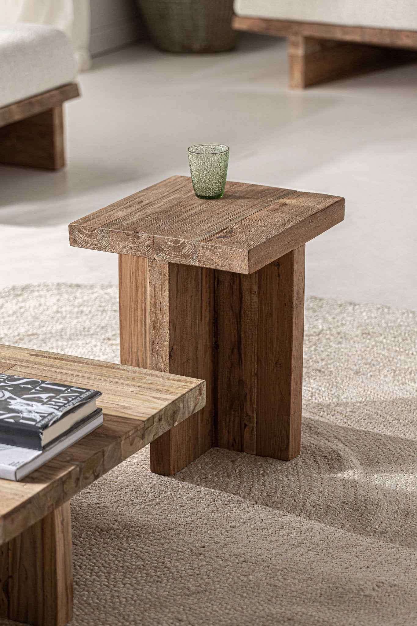 Bambua Pure tavolino teak riciclato interno esterno