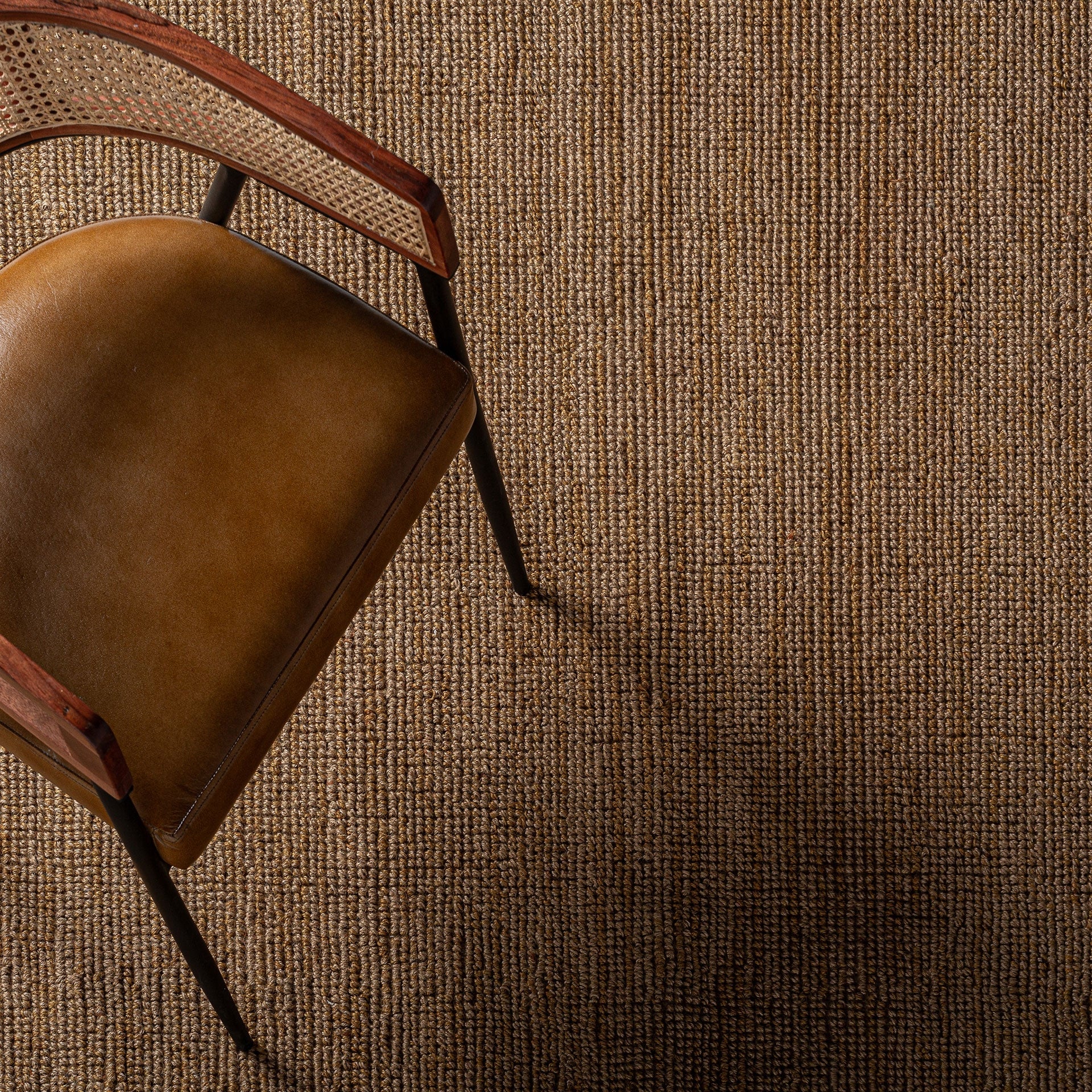 Bambua Tish tappeto juta cotone 340x240 marrone