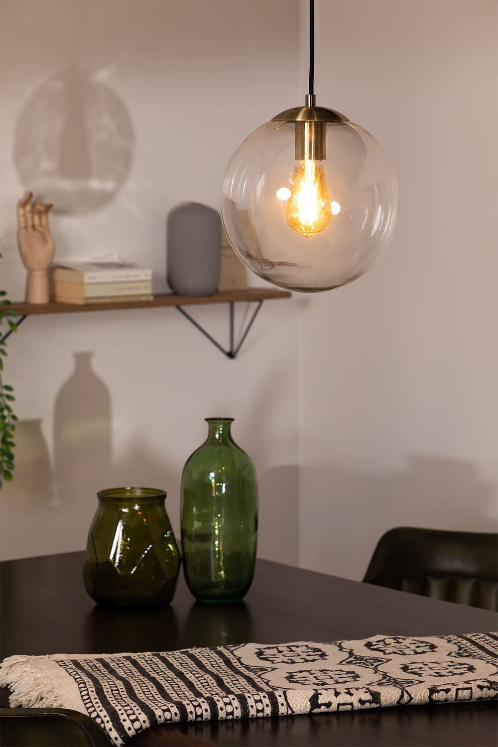 Sklum Boyi lampada a soffitto metallo vetro