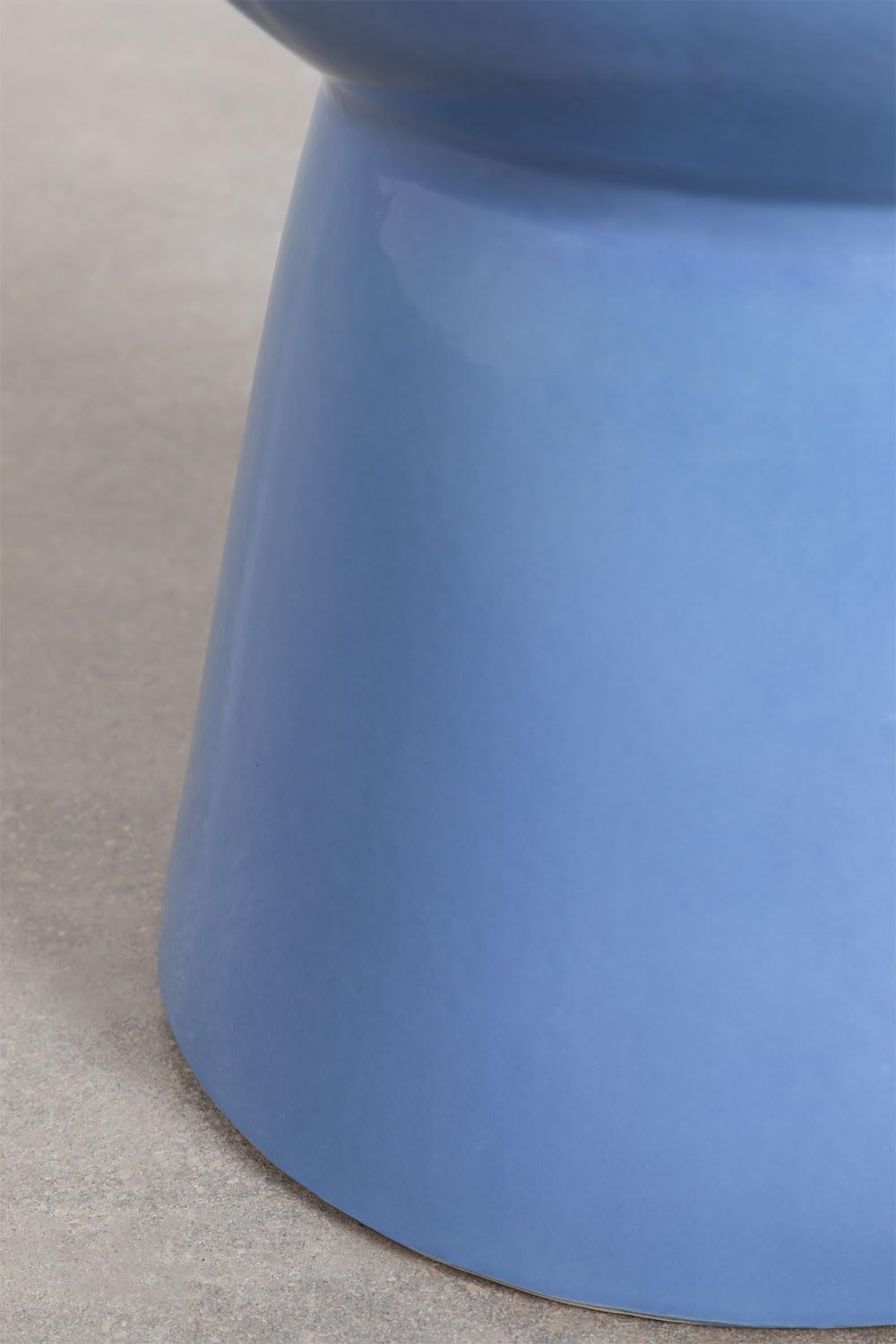 Sklum Kaly tavolino rotondo ceramica 34 cm Blu Niagara