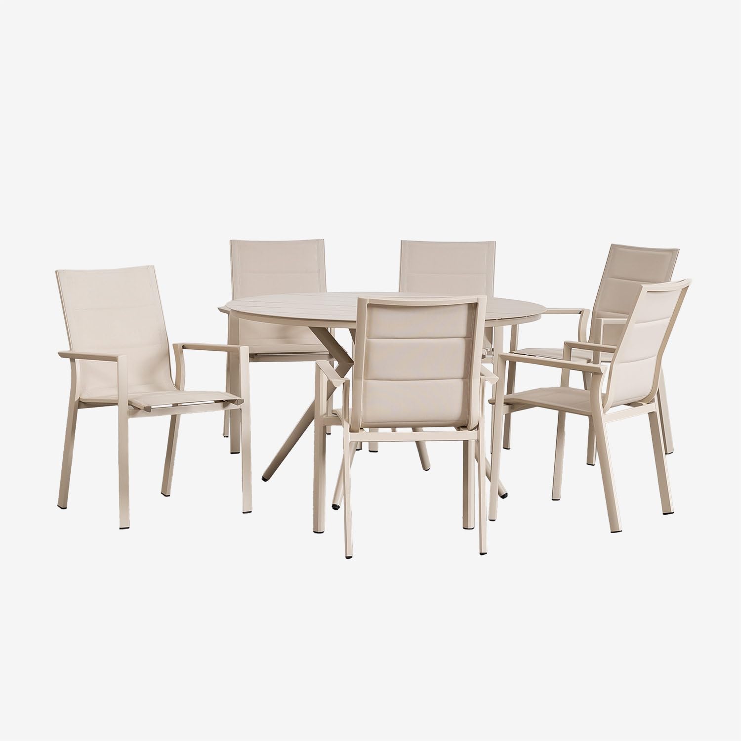 Sklum Valerie Karena set da giardino alluminio Ø125 6 sedie