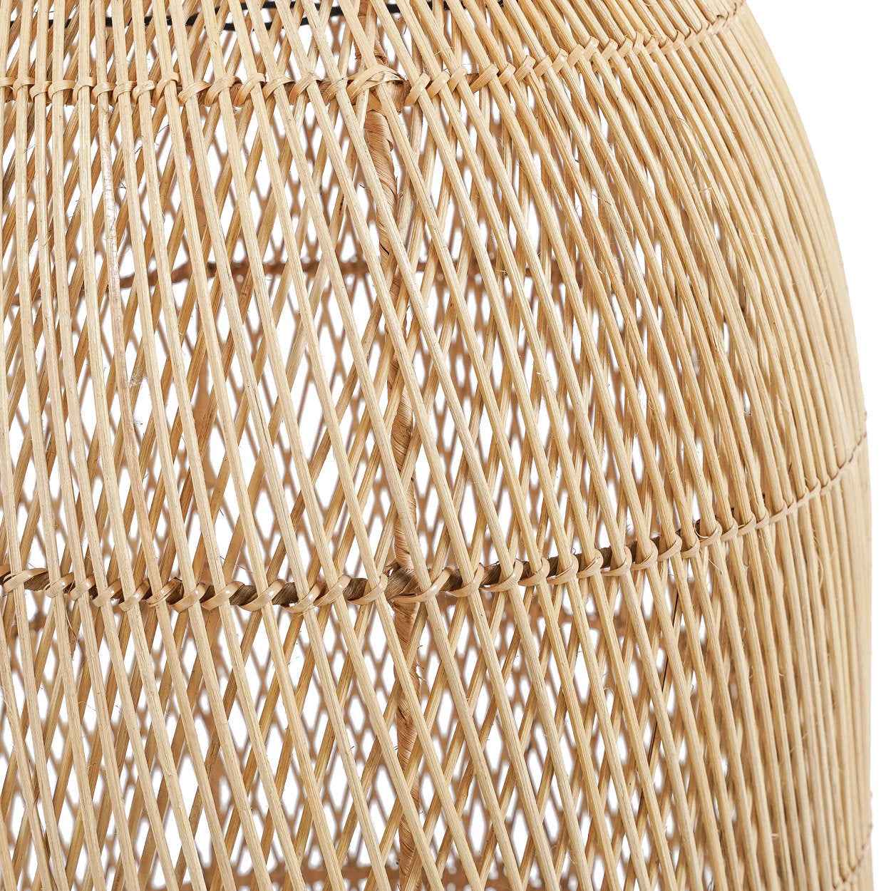 Bambua Kendi lampadario L naturale rattan