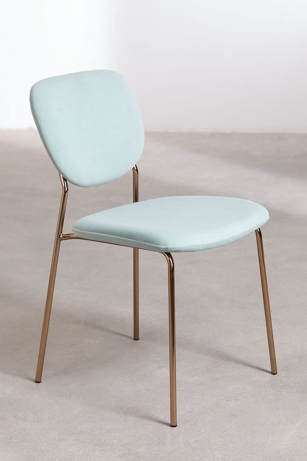 Sklum Taris sedia da pranzo in velluto Iceberg oro