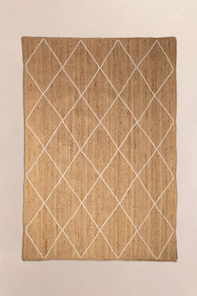 Sklum Dyamo Tappeto Juta 240x162 Bianco