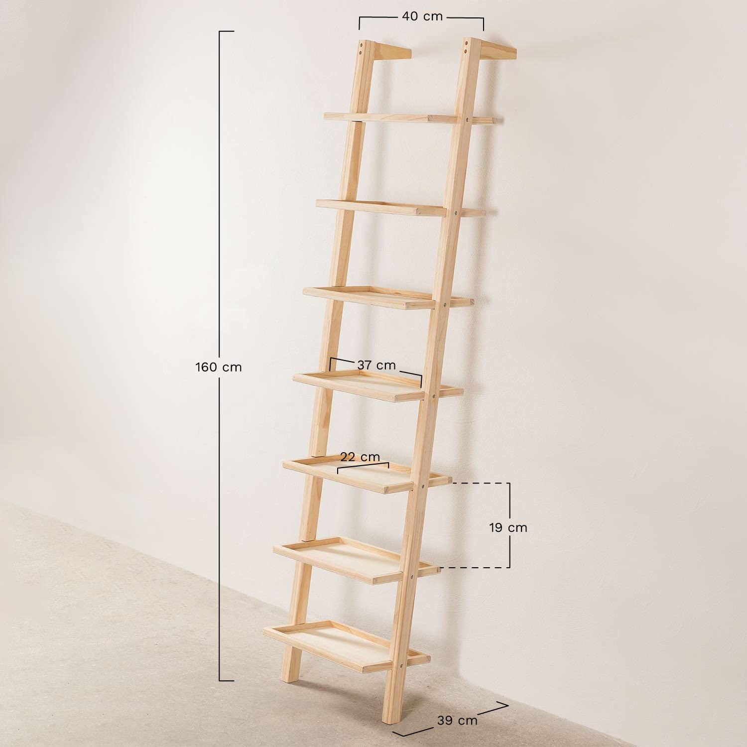 Sklum Barton scarpiera legno pino h 160 cm