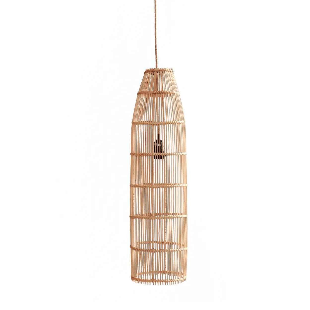 Bambua Fish Trap lampada sospensione rattan naturale L