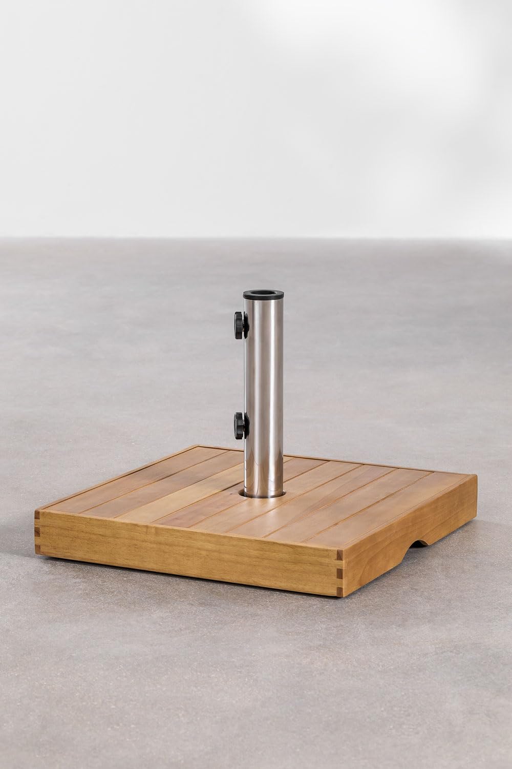 Sklum Canco Base Ombrellone Quadrata 48x48 cm in Legno