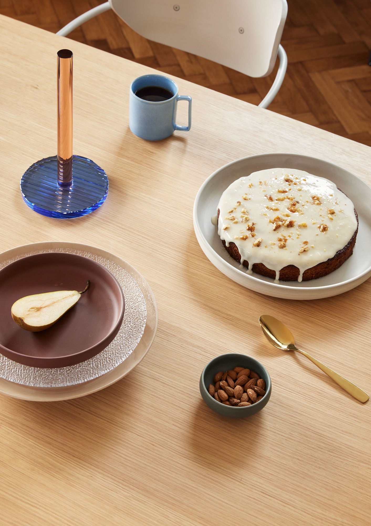 Bambua Clay piatti ceramica bianchi set 2 pezzi