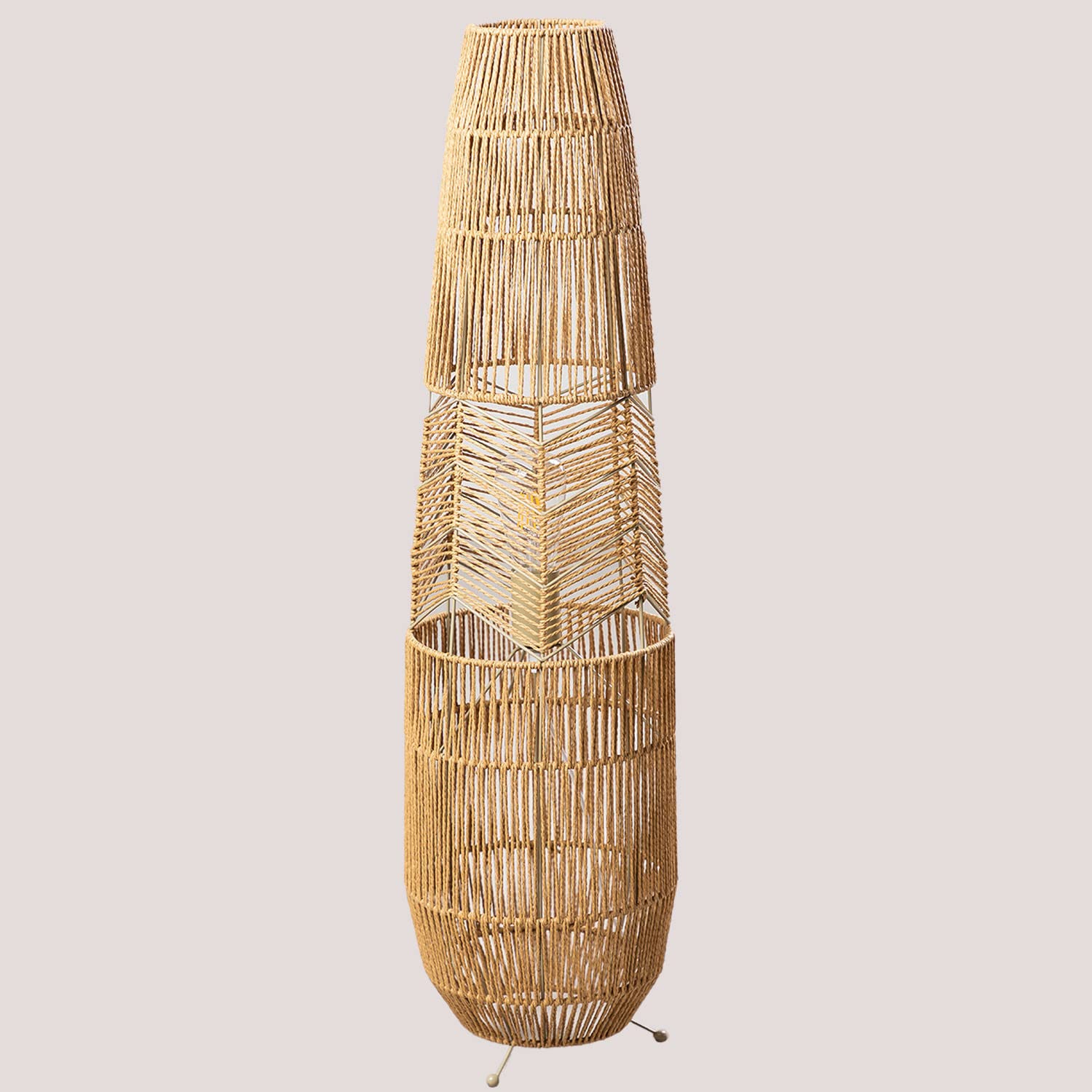 Sklum Menak Lampada da Terra Carta Natural 92 cm
