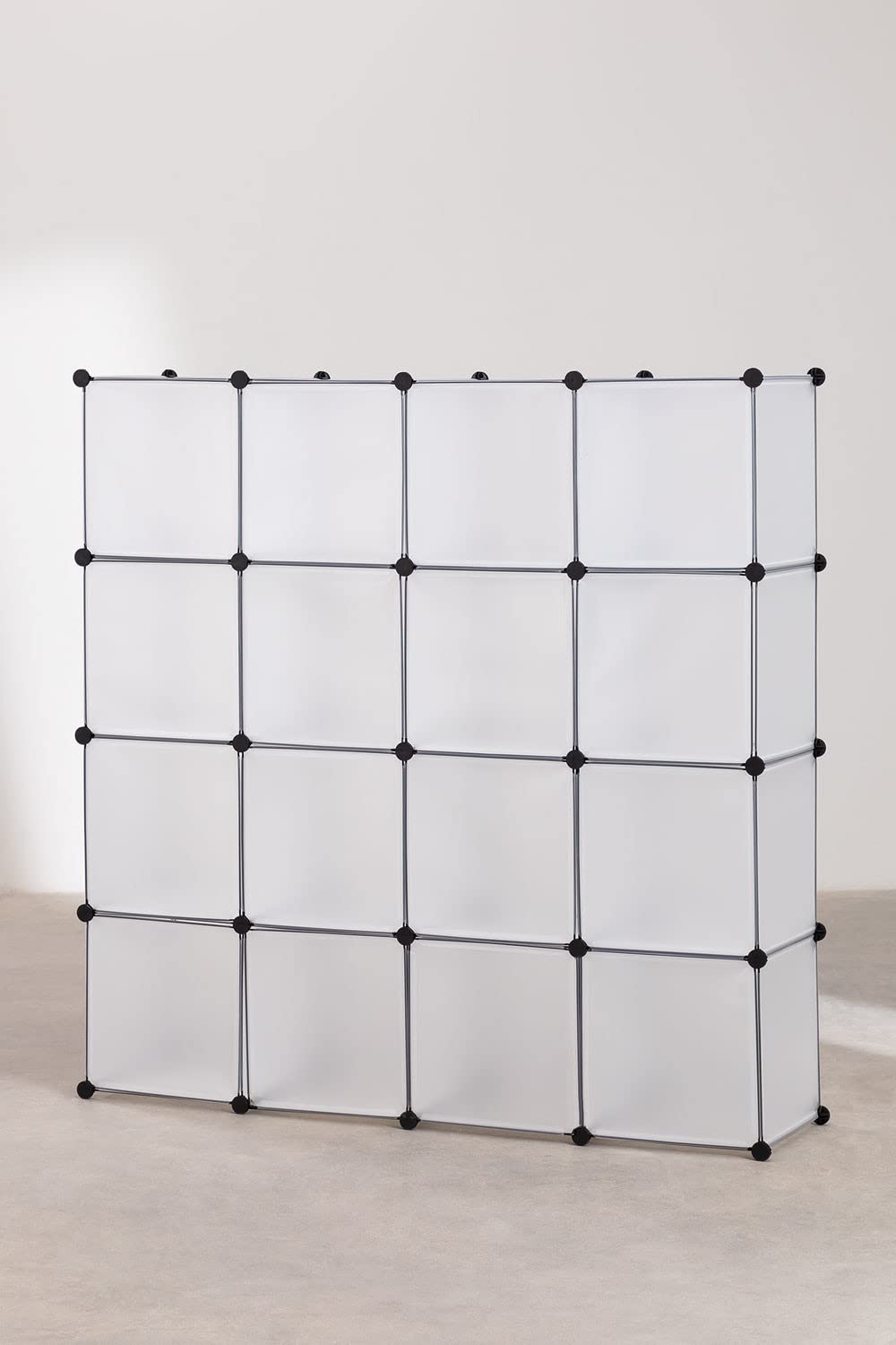 Sklum Oxley armadio componibile trasparente 16 moduli