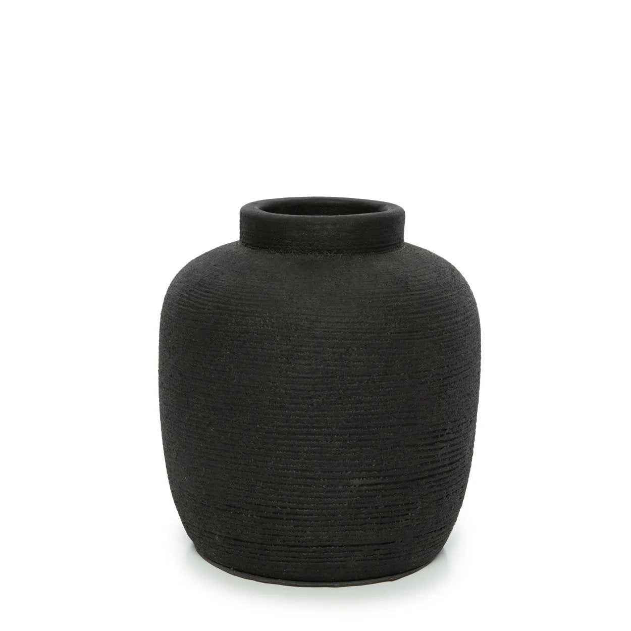 Bambua Peaky vaso terracotta nero M