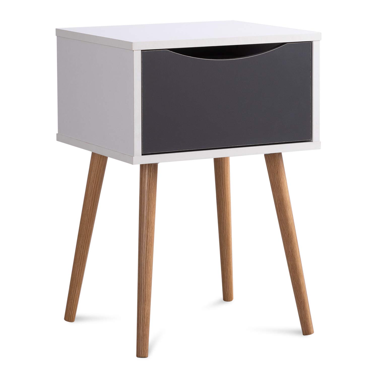 Sklum Babi comodino legno bianco 40 cm