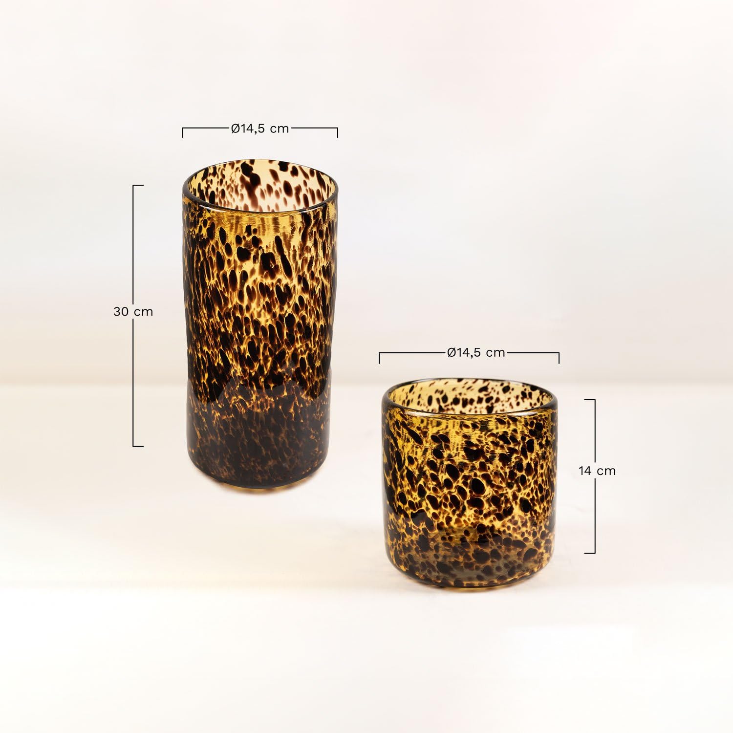 Sklum Jazz vaso in vetro 30 cm vintage