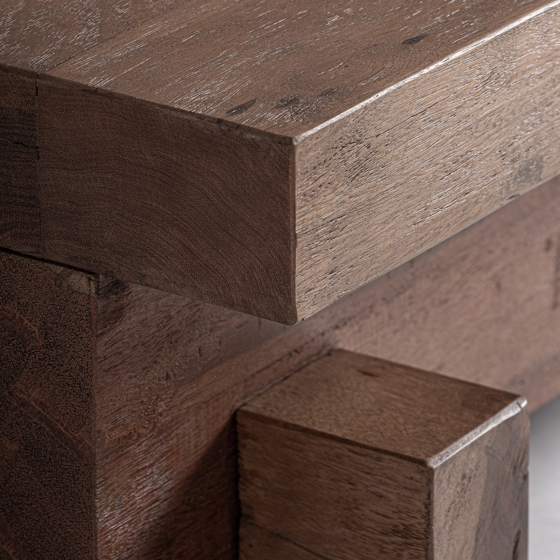 Bambua Brutalist tavolino caffè legno sal 150 cm