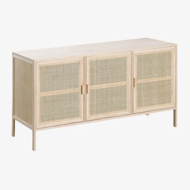 Sklum Reyna credenza in rattan e pino 136 cm