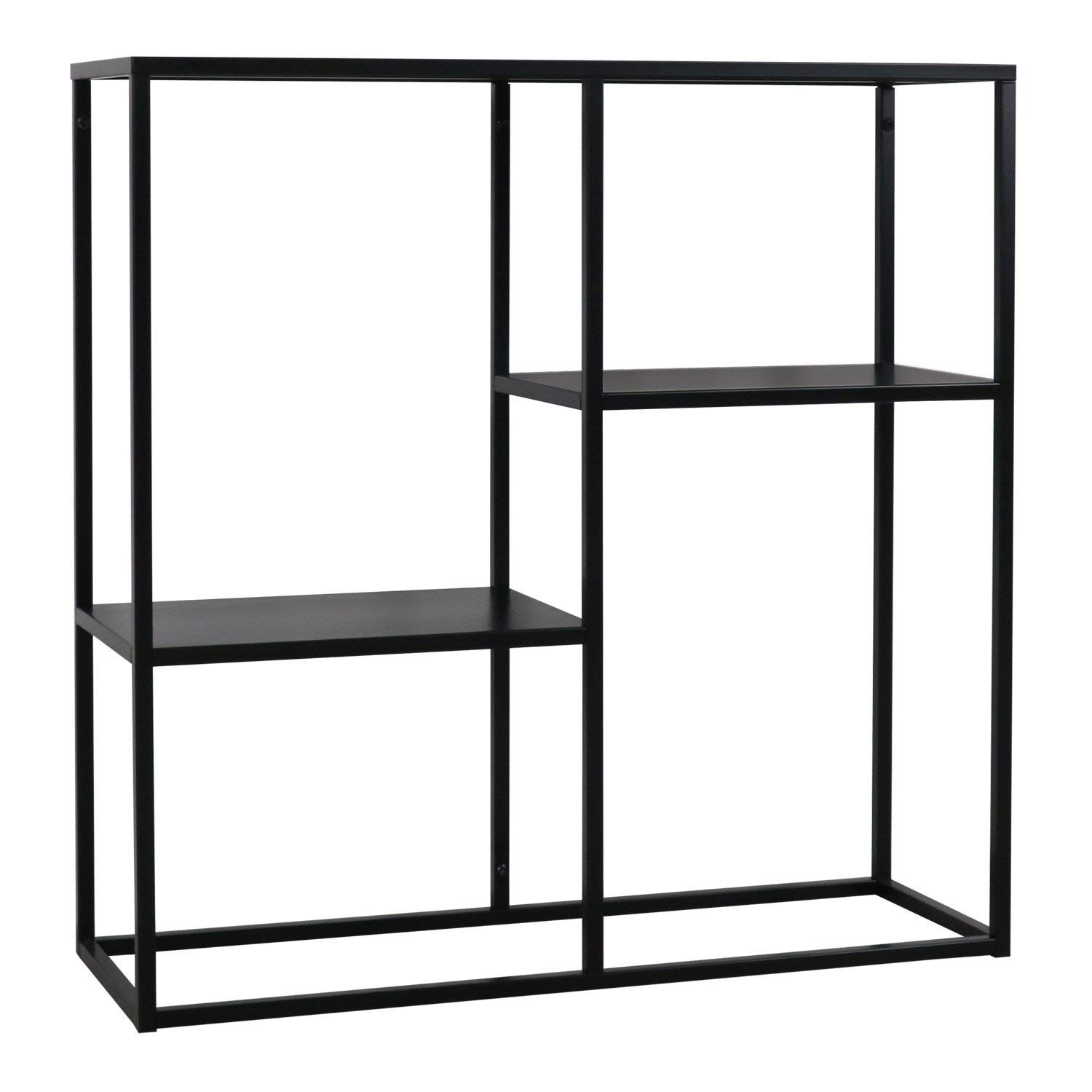 Sklum Thura scaffale acciaio nero 80 cm