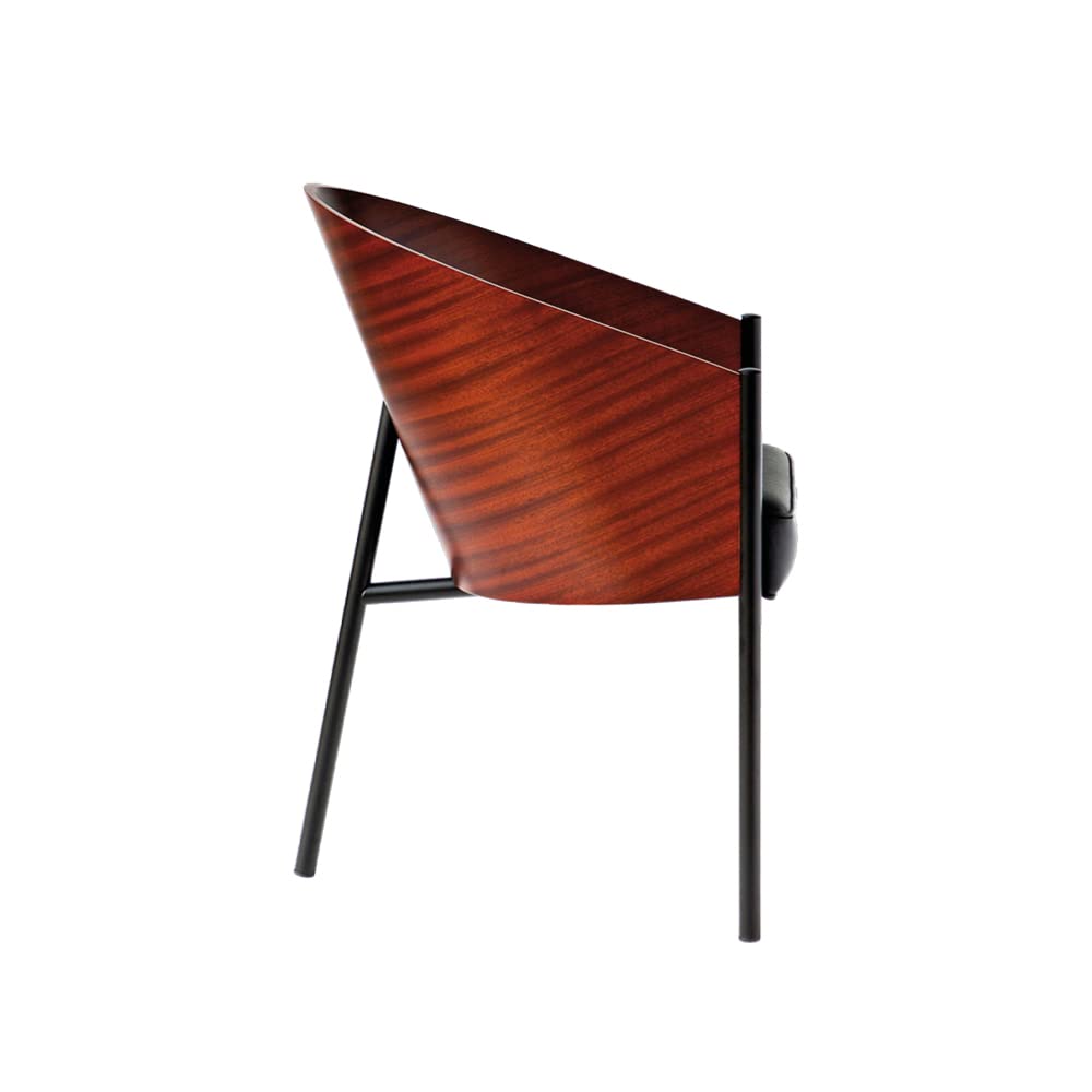 Driade Store Costes Sedia Mogano/Nero in Pelle