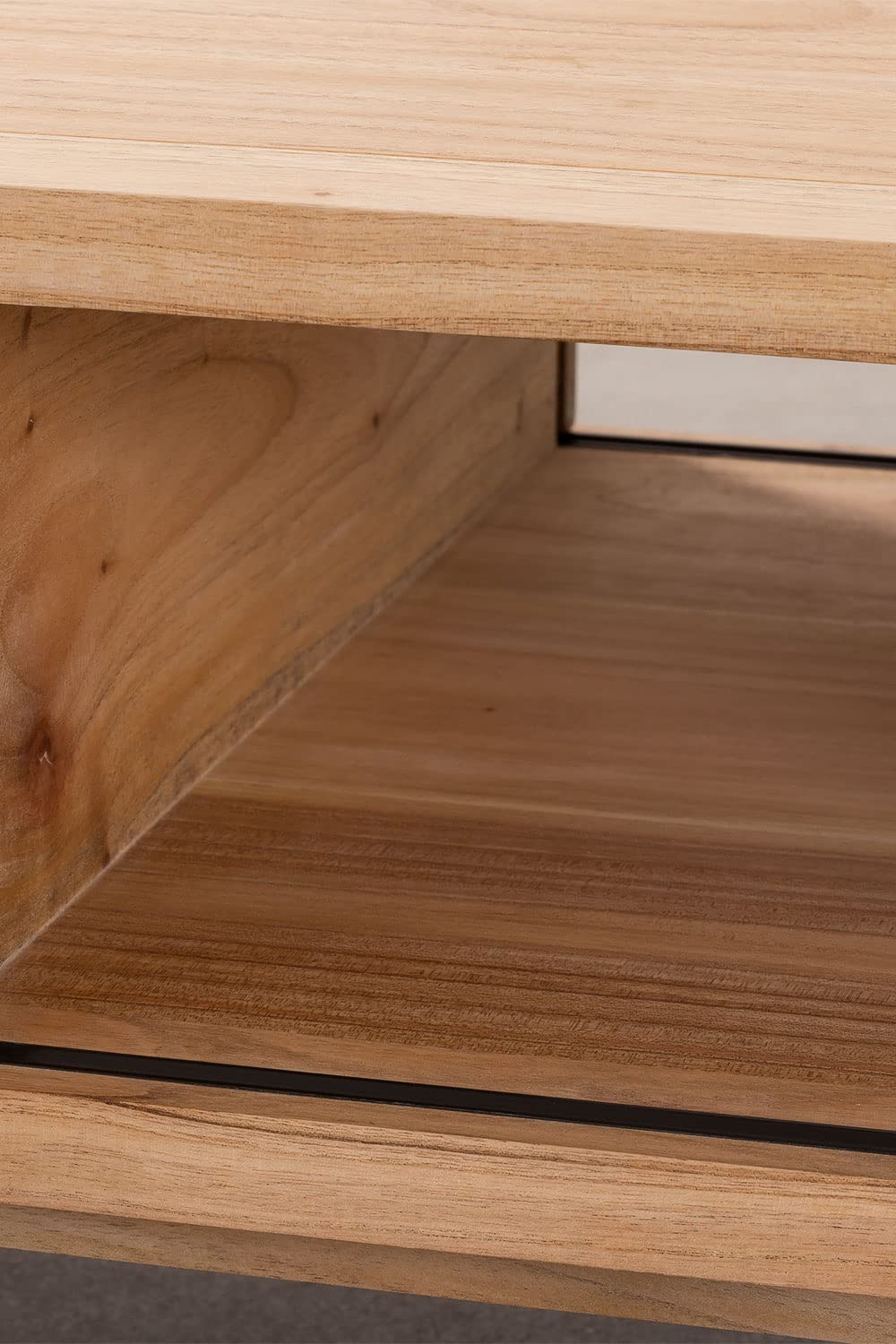 Sklum Deleyna tavolino legno rettangolare 120 cm naturale